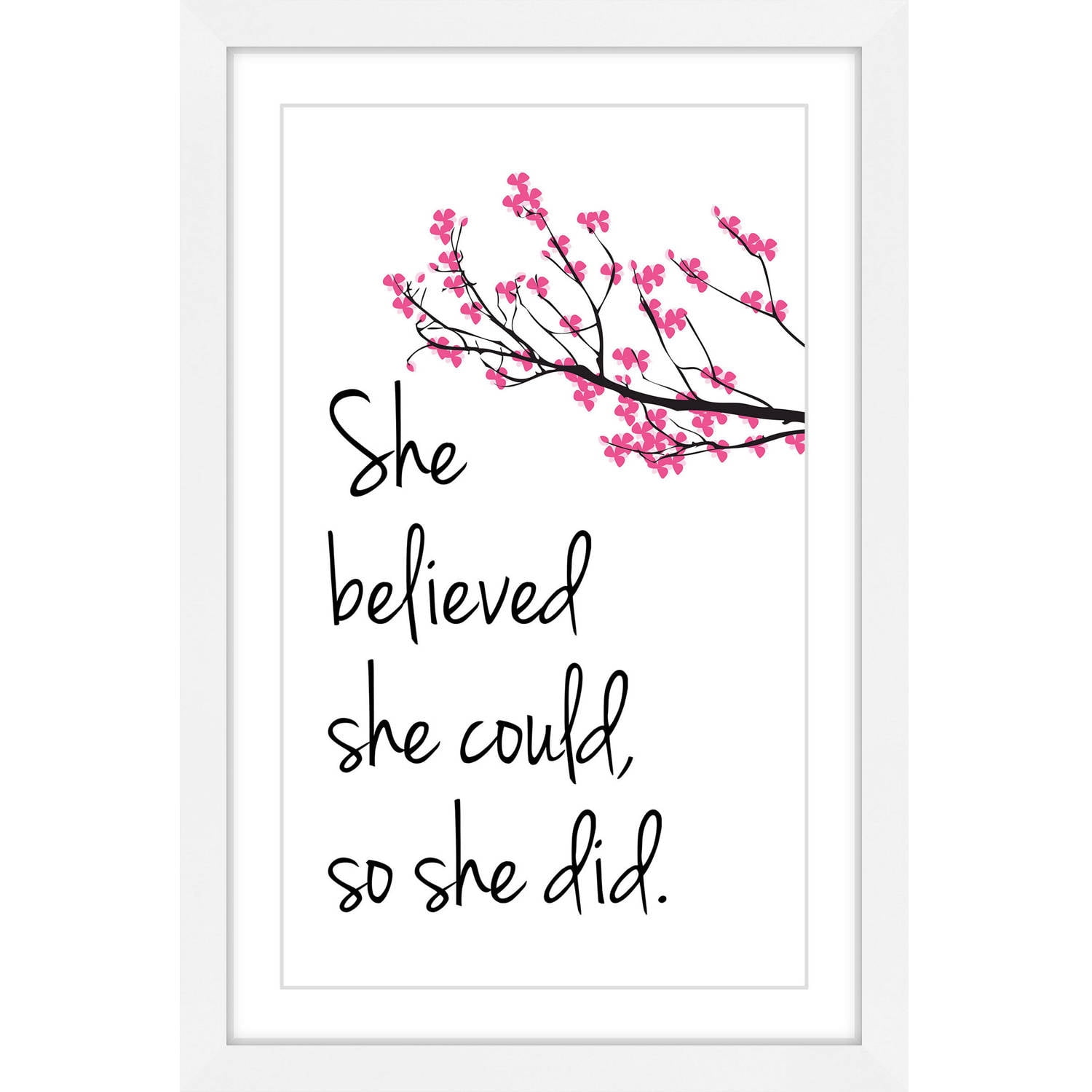 "She Believed" Framed Painting Print