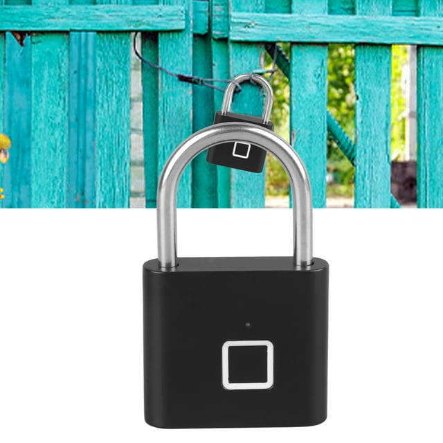 Candado De Huella Dactilar, Impermeable, Inteligente, Biométrico, Sin Llave, Recargable Por USB, Para Taquilla De Gimnasio, Escuela, Deportes Y Almacenamiento