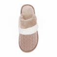 thumbnail image 2 of AUXDIQ Women Men Comfort House Slippers Warm Home Shoes Anti-Skid Slippers Outdoor Indoor, Khaki, 13/14 US, 2 of 5