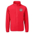 thumbnail image 2 of Men's Cutter & Buck  Red New York Red Bulls Big & Tall Charter Eco Knit Recycled Full-Zip Hoodie Jacket, 2 of 3