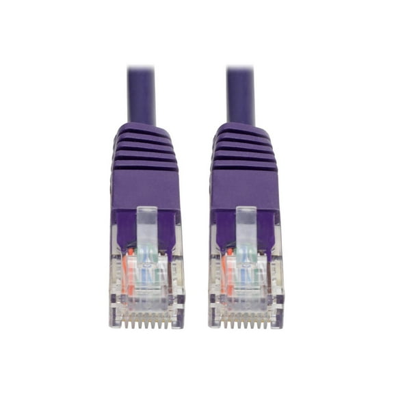 Tripp Lite Cat5e 350 MHz Molded UTP Patch Cable [RJ45 M/M], Purple, 6 ft. (n002-006-pu)