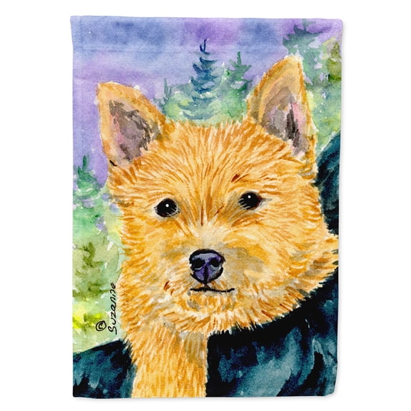 Norwich Terrier Flag Canvas House Size