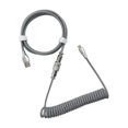 thumbnail image 1 of 1.8M Câble Enroulé Mini Micro USB pour C Enroulement USB Mini Clavier Mécanique Console de Jeu Gris, 1 of 9