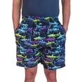 thumbnail image 2 of Men's Elastic Waist Swim Shorts, Swimming Trunks, Board Beach Swimwear, Bathing Suit w/ Two Side Packets, Inside Drawstring & Inner Mesh Lining, 2 of 6