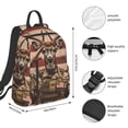 thumbnail image 4 of Balery Patriotic Deer Soldier Salute Lightweight Backpack for Men and Women - Durable and Water-Resistant, Ideal for School, Work, Travel, and Everyday Use, 4 of 9