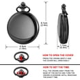 thumbnail image 7 of Minzimin Smooth Pocket Watch,Personalized Pocket Watch,Watches for Men, Pocket Watches for Father‘s Day with Chain, 7 of 7