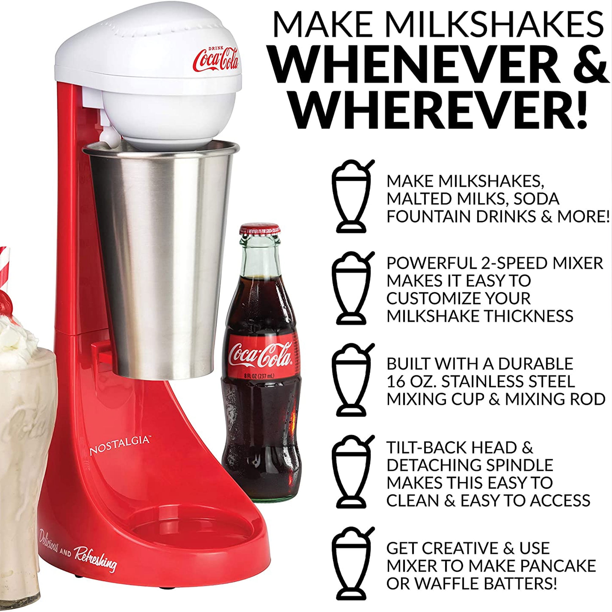 【美品】Coca Cola コカコーラ ミキサー ミルクシェイクメーカー 美品】Coca Cola コカコーラ ミキサー ミルクシェイクメーカー