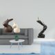 thumbnail image 2 of Estatua De Conejo De Porcelana, Figura Abstracta, Artesanía Para Estantería, Soporte De TV, Decoración De Pascua, Armario, Jardín., 2 of 8