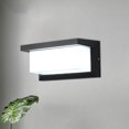 thumbnail image 1 of Lámpara de pared LED, luces de pared para exteriores de bajo consumo, marco de aluminio resistente a los impactos, aplique de pared moderno de 18 W con diseño versátil, resistente al agua IP65 para, 1 of 4