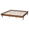 thumbnail image 3 of Baxton Studio Sarita Ash Walnut Finished Wood Queen Size Bed Frame, 3 of 8