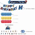thumbnail image 2 of Sonic Birthday Theme Party Decoration Cartoon Accordion Flag Insert Balloon Set, 2 of 6