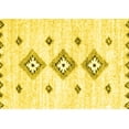 thumbnail image 1 of Ahgly Company Indoor Rectangle Solid Yellow Modern Area Rugs, 2' x 3', 1 of 4