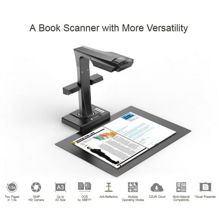 CZUR ET16 Plus Professional Document Camera Scanner with 2nd Gen Laser Curve-Flattening Tech  Perfect for Bound Documents & Books  Smart OCR for Mac and Windows price history on PriceWatchPro