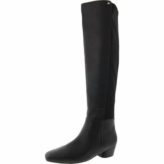 Naturalizer SOUL Womens Orchid Chunky Bottom Knee High Boot, Black, 6