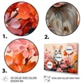 thumbnail image 3 of Designart "Curious Rat in Pink Blooms II" Animals Framed Wall Art - Modern Farmhouse Pink Mouse Entryway Framed Wall Art Print, 3 of 6