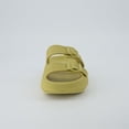 thumbnail image 5 of Cushionaire Fame Pillow Recovery Sandals for Women, Adjustable Double Buckle Waterproof EVA Cloud Slides for Women, 5 of 22