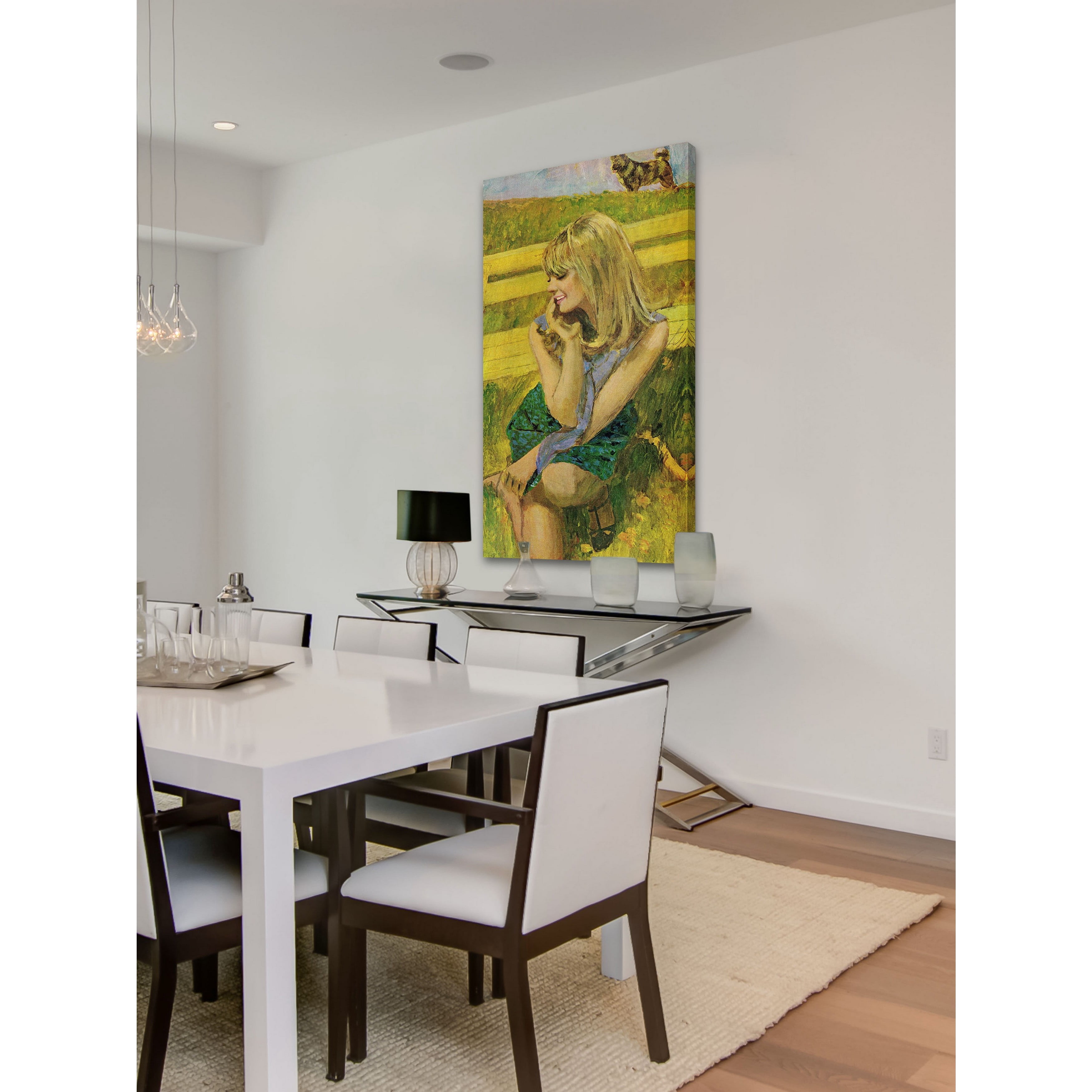 MARMONT HILL  - "Pastel Portrait" by Coby Whitmore Painting Print on Canvas - Multi-Color 12 x 24