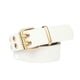 thumbnail image 2 of Cinturón Yuyangstore Hebilla Ojal Doble Unisex Blanco, 2 of 6