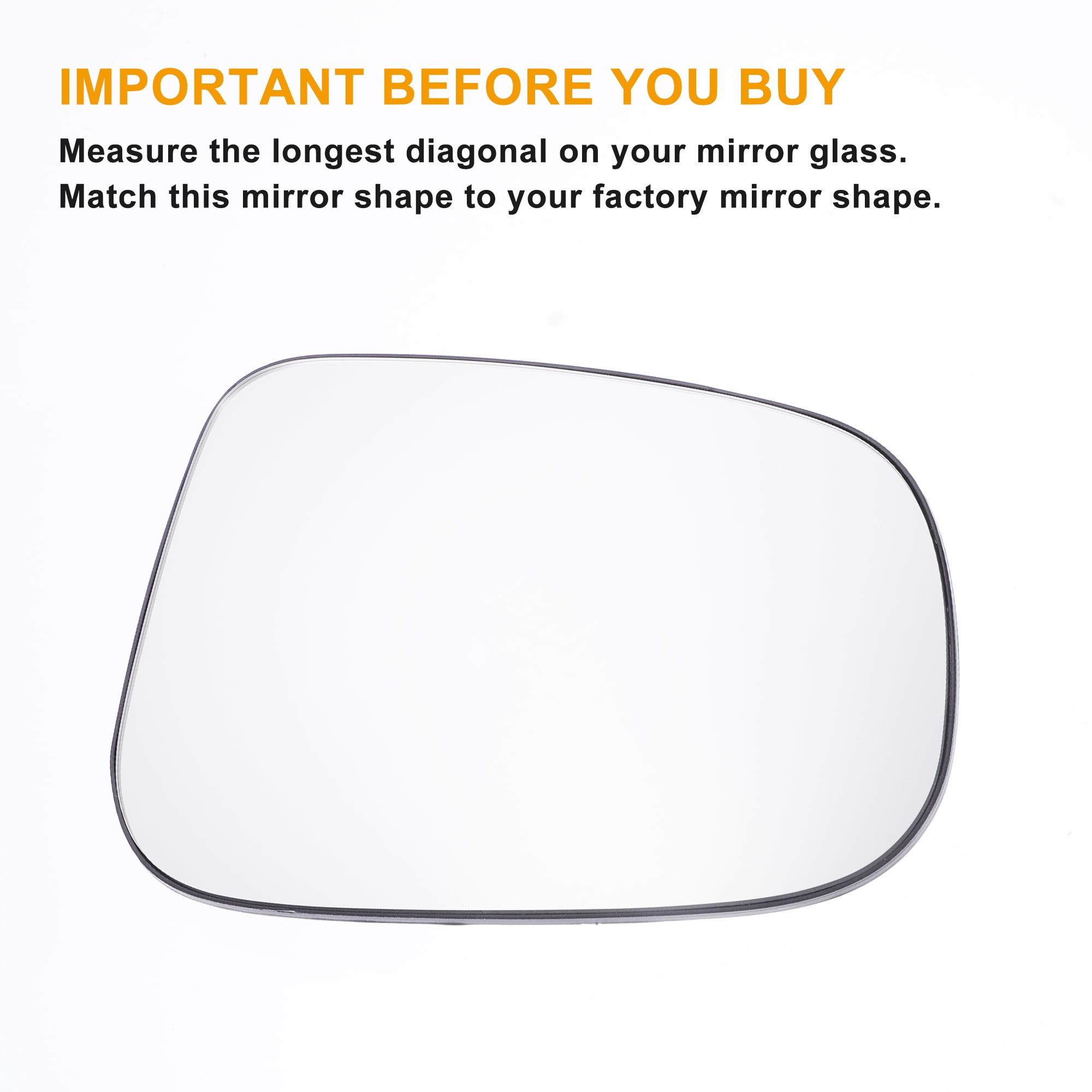 Unique Bargains Car Rearview Right Passenger Side Mirror Glass Replacement Heated
