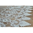 thumbnail image 3 of White Macrame Lace Medallion Window Curtain Valance, 3 of 5