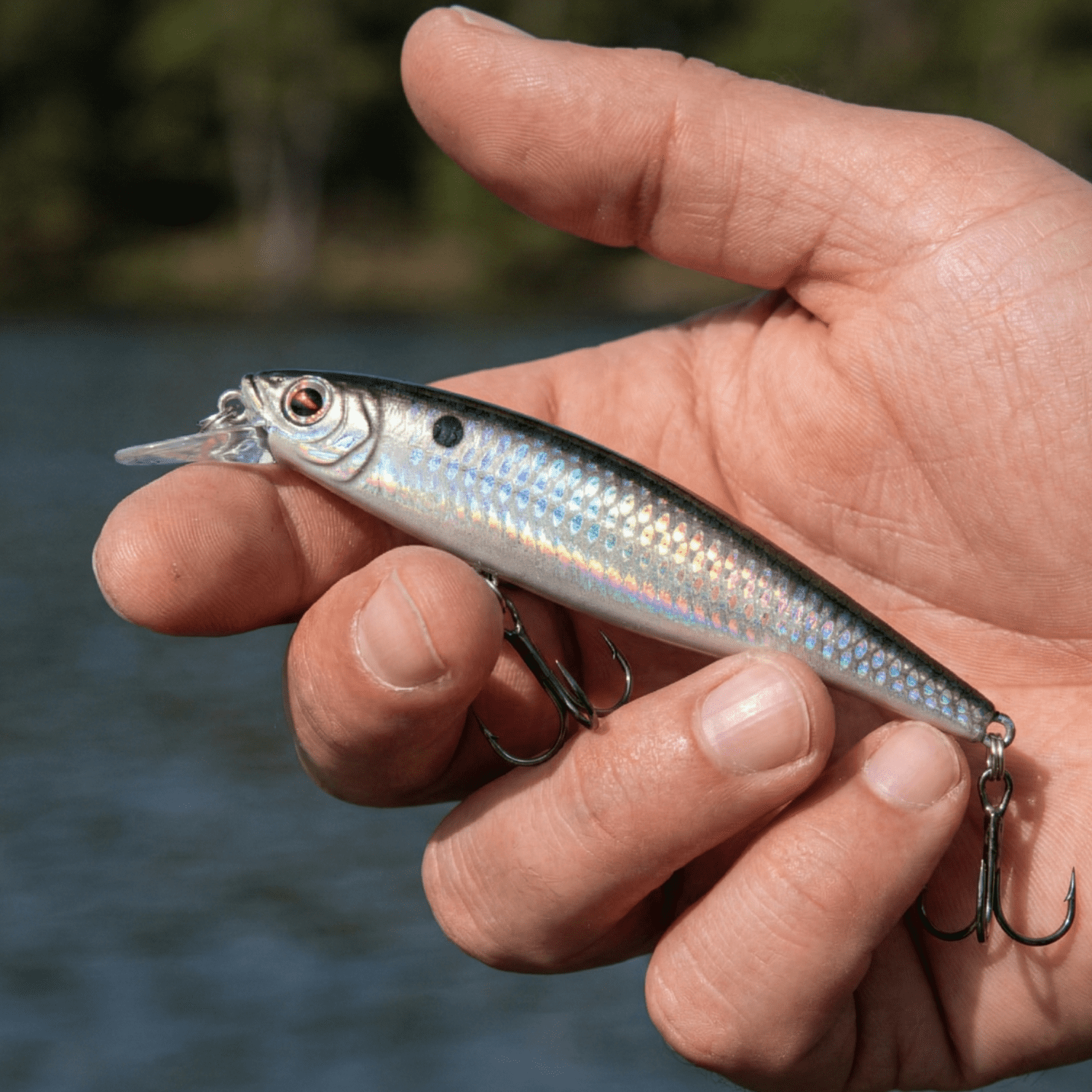 Ozark Trail Jerkbait Fishing Lure Purple Ghost