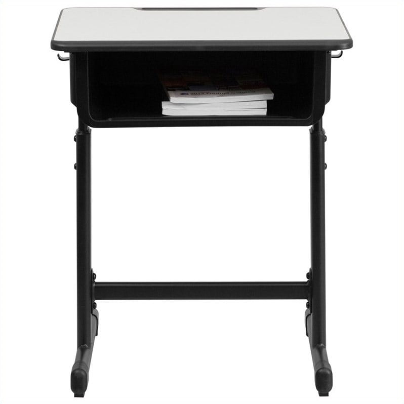 Flash Furniture Student Desk In Black And Gray
