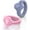 Grayish Purple, Pastel Pink, variant on Rinfit Silicone Rings for Women - Female Wedding Rubber Bands - Pear Diamond Collection - 2 Rings Pack