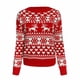 thumbnail image 2 of Personas de la tripulación Sweater Sweater Jersey Reno de nieve Santa Claus Impresión de Punto de Punto Punto de Punto Punto de Salvador Suéter tejido, 2 of 10