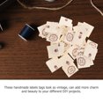 thumbnail image 4 of OULII 100Pcs Beige Fabric Labels for Clothes Sewing Tags for DIY Crafts, 4 of 7
