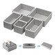thumbnail image 1 of 6 Pcs Cajas De Almacenamiento Y Organizador De Ropa En Tela Xtellar gris, 1 of 3
