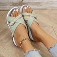 thumbnail image 5 of SACFOF Orthopedic Sandals for Women 2026 Comfortable Casual Platform Sandals with Arch Support, Open Toe Wide Casual Walking Slip on Shoes Vacation Slides Beach Summer Dressy, 5 of 6