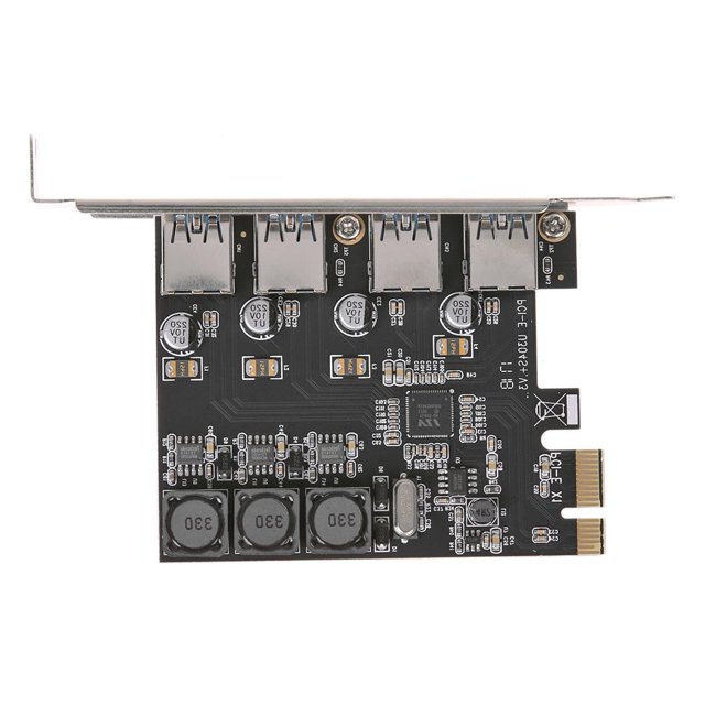 Ssu U3V04S+ 4 Puertos Usb 3.0 Tarjeta De Expansión Pcie Adaptador De Concentrador Usb Pci Express