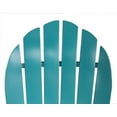 thumbnail image 3 of (2 pack) Mainstays Wood Outdoor Adirondack Chair, Turquoise Blue, 3 of 9