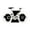 White, variant on Agiferg Retro European Bicycle Style Page Turning Clock Creative Desktop Clock Fashion Ornaments Decorative Clock