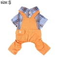 thumbnail image 2 of Ropa para mascotas Ropa de primavera Camisa a cuadros Tirantes para perros Ropa de cuatro patas1196, 2 of 7