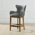 thumbnail image 4 of Home Square 26" Counter Height Barstool in Classic Gray - Set of 3, 4 of 11