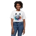 thumbnail image 2 of Panda T-Shirt, Vintage Panda Tee, Floral Tees, Panda Art Design Shirt, Tee Shirt with Panda Art 1, 2 of 70