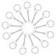 thumbnail image 1 of unbranded 30Ud Llaveros Con Estilo Plateada Para Accesorios De Llavero Resistentes, 1 of 6