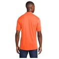 thumbnail image 2 of Port & Company Men's Core Blend Jersey Knit Pocket Polo Shirt Safety Orange 2X-Large, 2 of 3