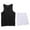 White, variant on Antinious Men Summer Outfits,Track Suits for Men Casual Solid Sleeveless V-Neck High Elasticity Sports Camisole Set,Gray,L