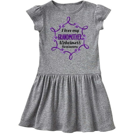 

Inktastic I Love My Grandmother Alzheimer s Awareness Gift Toddler Girl Dress