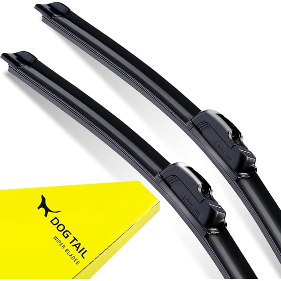 DOG TAIL 22 inch Wiper Blades for Ford F150 2009-2025 F250 2009-2023 Ford Expedition 2007-2025, All Season Automotive Replacement Front Windshield Wiper Blades Set for My Car J-Hook Durable Rubber
