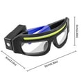 thumbnail image 3 of Hoowood Induction Rechargeable Headlamp Glasses with Type-C Warning Light and Yellow Lens for Outdoor Camping and Work, 3 of 4