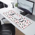 thumbnail image 2 of Long Mouse Pads for Desk,White Cow Dot Pattern Desk Mats on Top Of Desks, Desk Mouse Pad Extra Large with 3mm Non-Slip Base and Stitched Edge for Gaming,Office,Work,Home 31.5"x11.8", 2 of 6