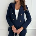 thumbnail image 2 of Blazers for Women Casual Long Sleeve Open Front Work Office Suit Jackets Lightweight Slim Fit Lapel Neck Outfits, 2 of 9