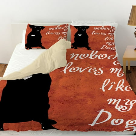 Manual Woodworkers & Weavers Nobody Loves Me Like My Dog Duvet Cover