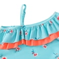 thumbnail image 4 of 5-10Y Little Girls Floral Swimsuit Big Girl One-piece Swimwear Kids Bathing Suits UPF 50+, 4 of 7