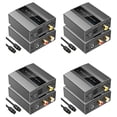 thumbnail image 1 of 4X Analog to Digital Audio Converter to Optical with Optical Cable Audio Digital Toslink and Coaxial Audio Adapter,4 x converter 4 x optical cable 4 x USB cable,Black grey, 1 of 6
