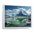 thumbnail image 2 of Designart "Frozen Eternity Green Glacier Majesty II" Landscapes Floater Framed Wall Art Print, 2 of 7