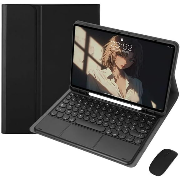 MATN Keyboard Case Compatible with iPad Pro 6th / 5th / 4th / 3rd Gen 12.9",Slim Smart Case,Detachable Tablet Keyboard and Mouses,with Smart Touchpad Built in Pencil Holder